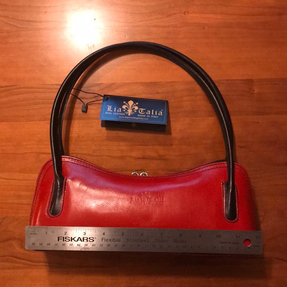 NWT Lia Talia red & black handbag